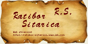 Ratibor Sitarica vizit kartica